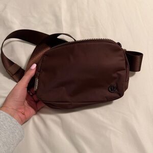 lululemon athletica brown belt bag